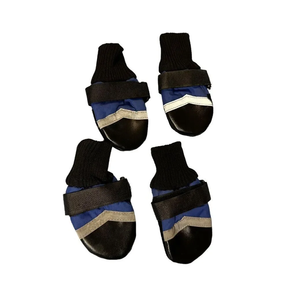 Guardian Gear All Weather Fleece Lined Dog Boots Booties Blue size Small